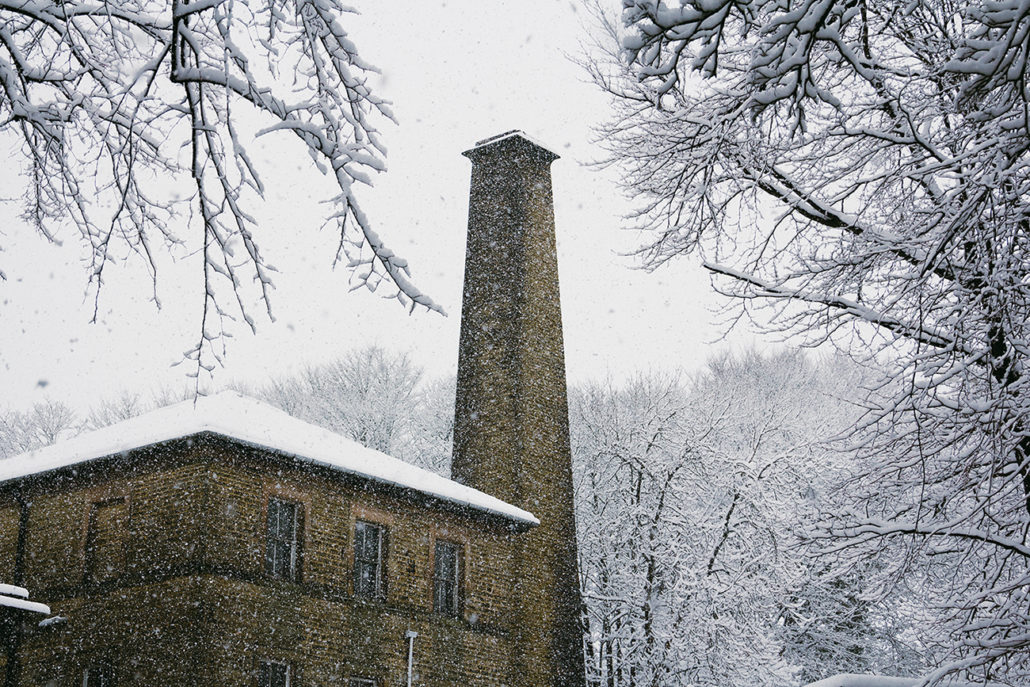 Chimney in the snow