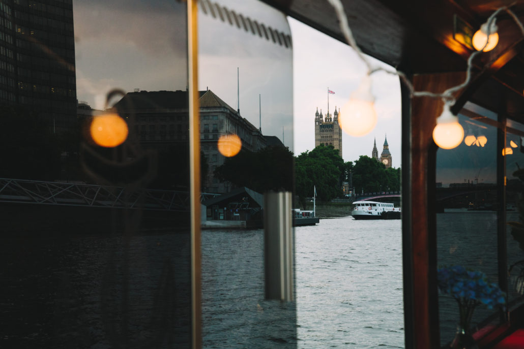Floating Summer Banquet. River Thames, London.