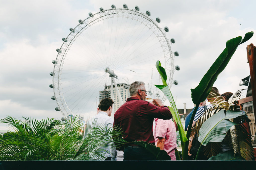 Floating Summer Banquet. River Thames, London.