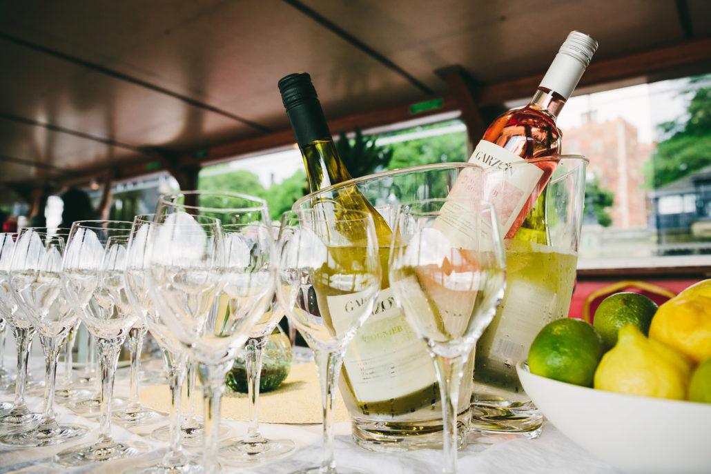 Floating Summer Banquet. River Thames, London.