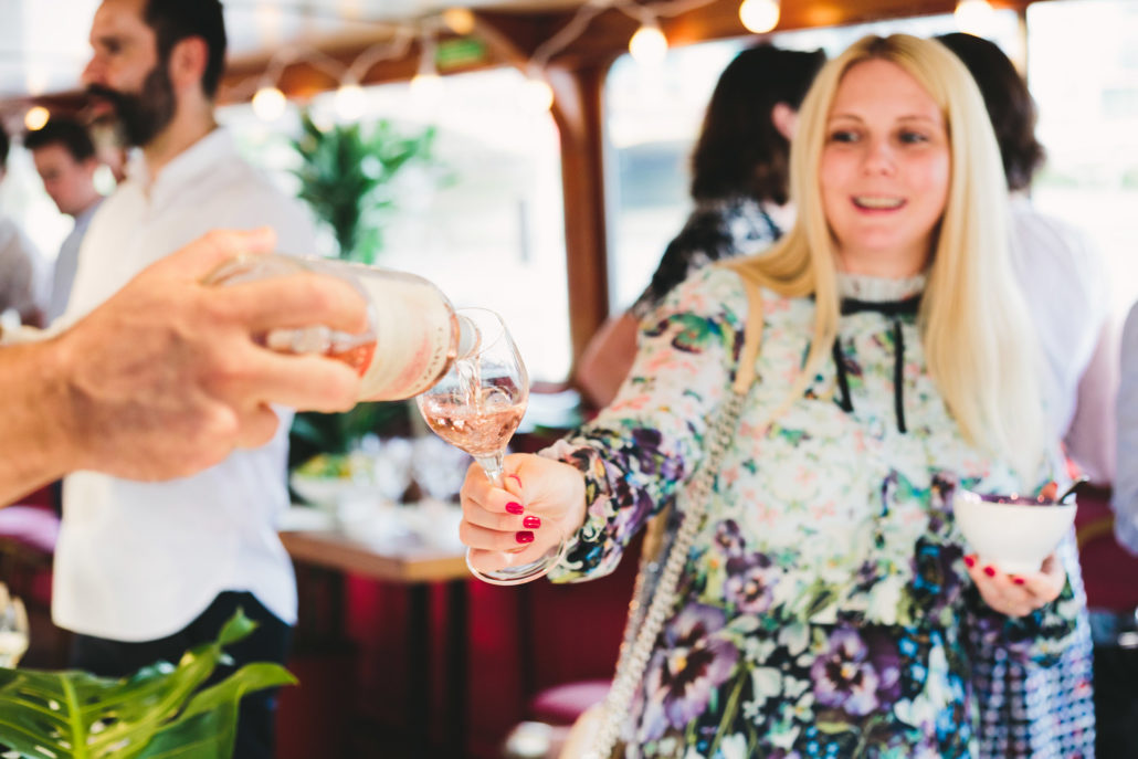 Floating Summer Banquet. River Thames, London.